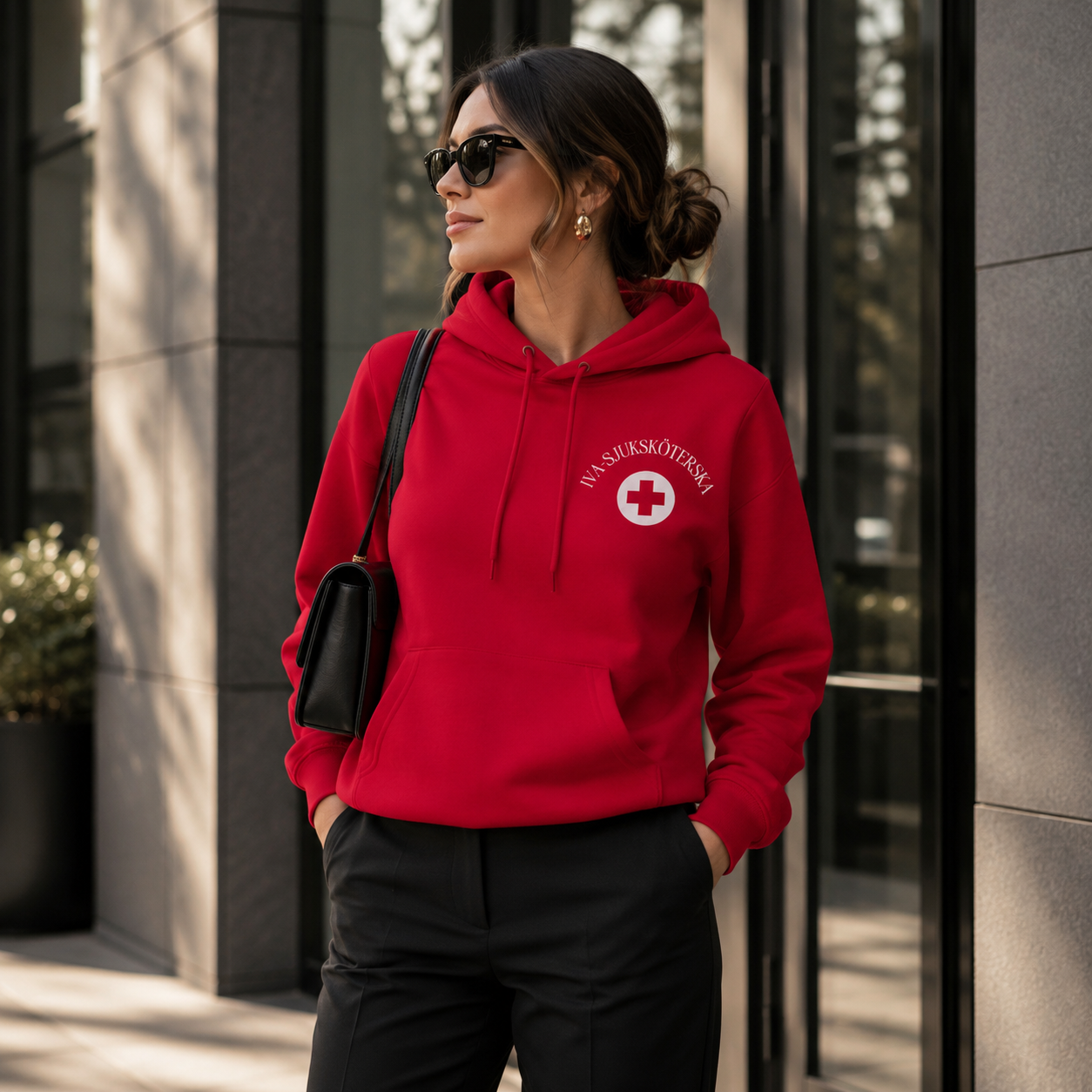 IVA-Sjuksköterska Hoodie | Unisex Premium Pullover Hoodie
