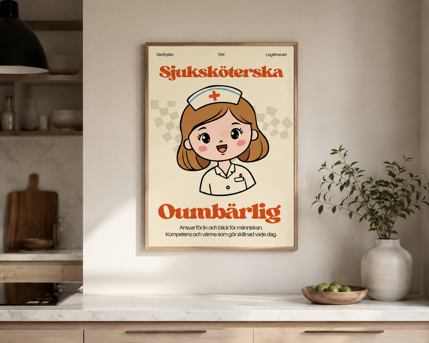 Sjuksköterska Poster | Oumbärlig Retro Poster