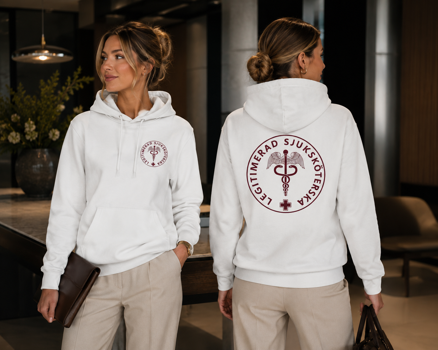 Legitimerad  Sjuksköterska Hoodie | Premiumkvalitet | Unisex