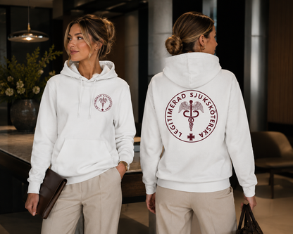 Legitimerad  Sjuksköterska Hoodie | Premiumkvalitet | Unisex