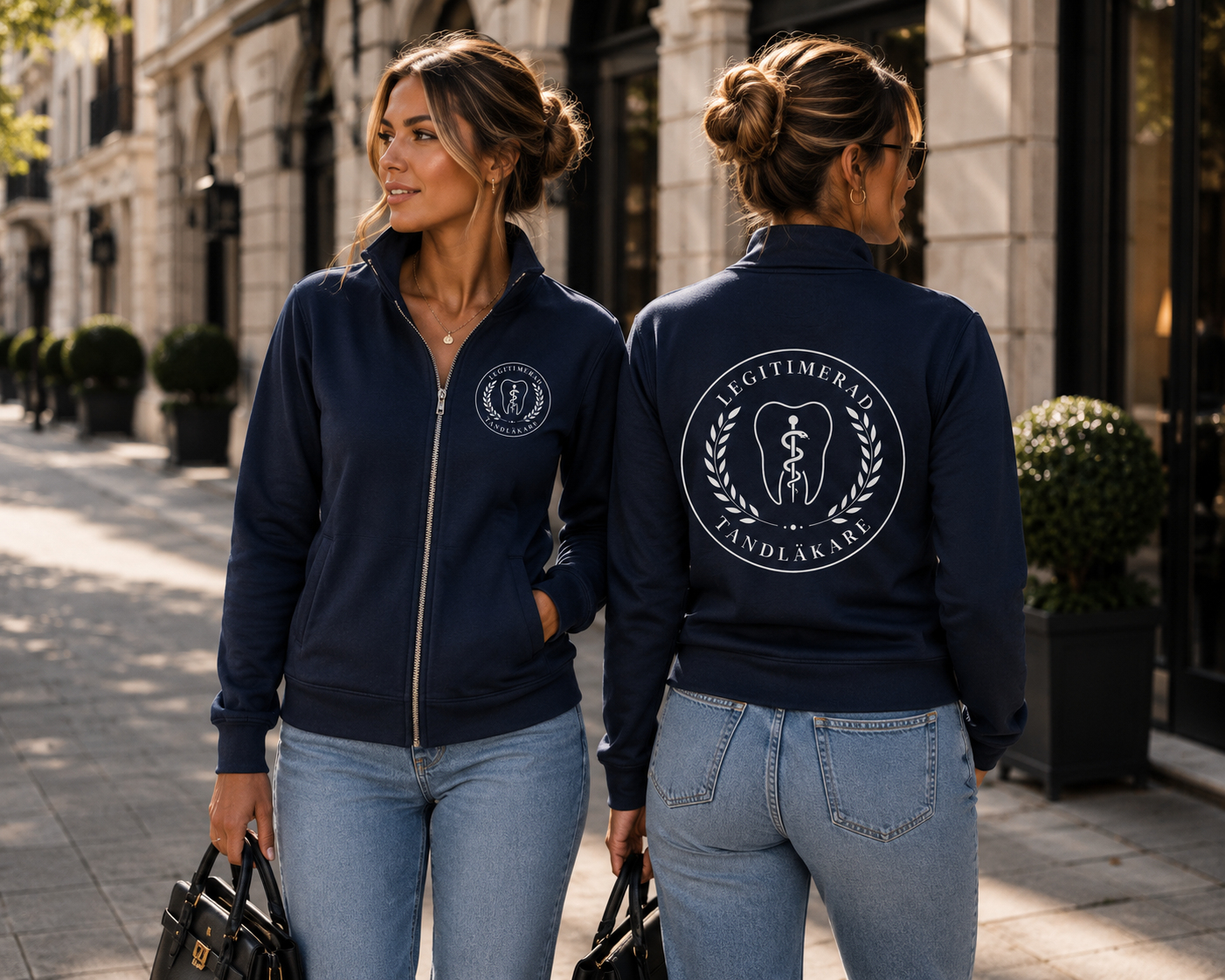 Tandläkare Ziptröja | Återvunnet Material & Ekologisk Bomull | Unisex
