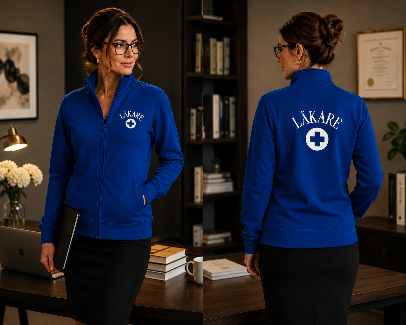 Läkare Ziptröja | Återvunnet Material | Unisex