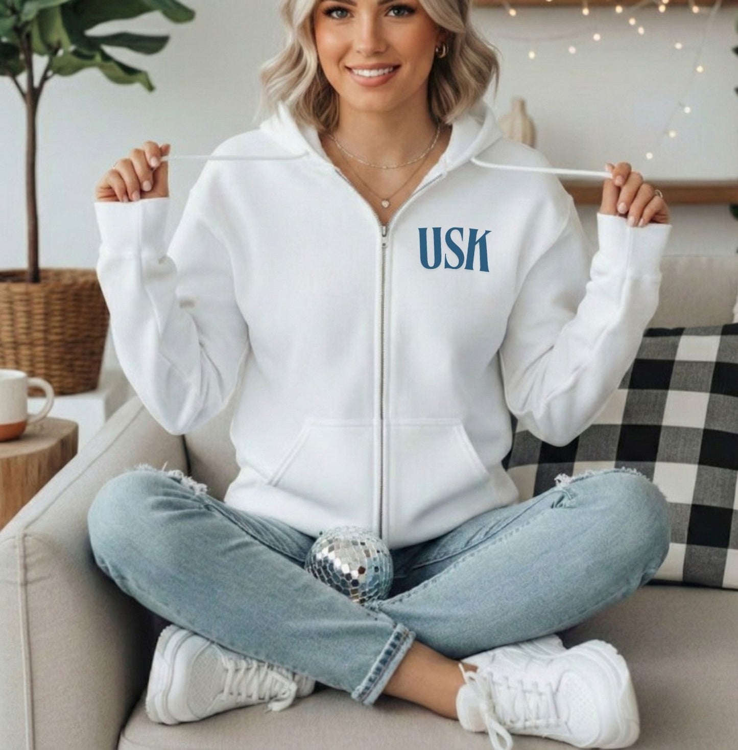 Undersköterska Ziptröja | Klassisk unisex hoodie med dragkedja