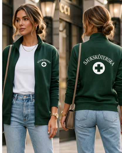 Sjuksköterska Ziptröja | Återvunnet Material | Unisex