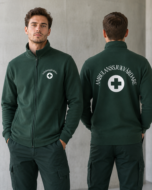 Ambulanssjukvårdare Ziptröja | Återvunnet Material | Unisex