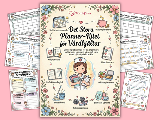 Planner-Kit för Vårdhjältar | Digital Nedladdning