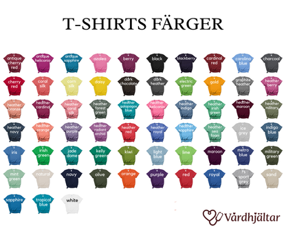 Vårdens Söta Hjältar – T-shirt för Vårdpersonal