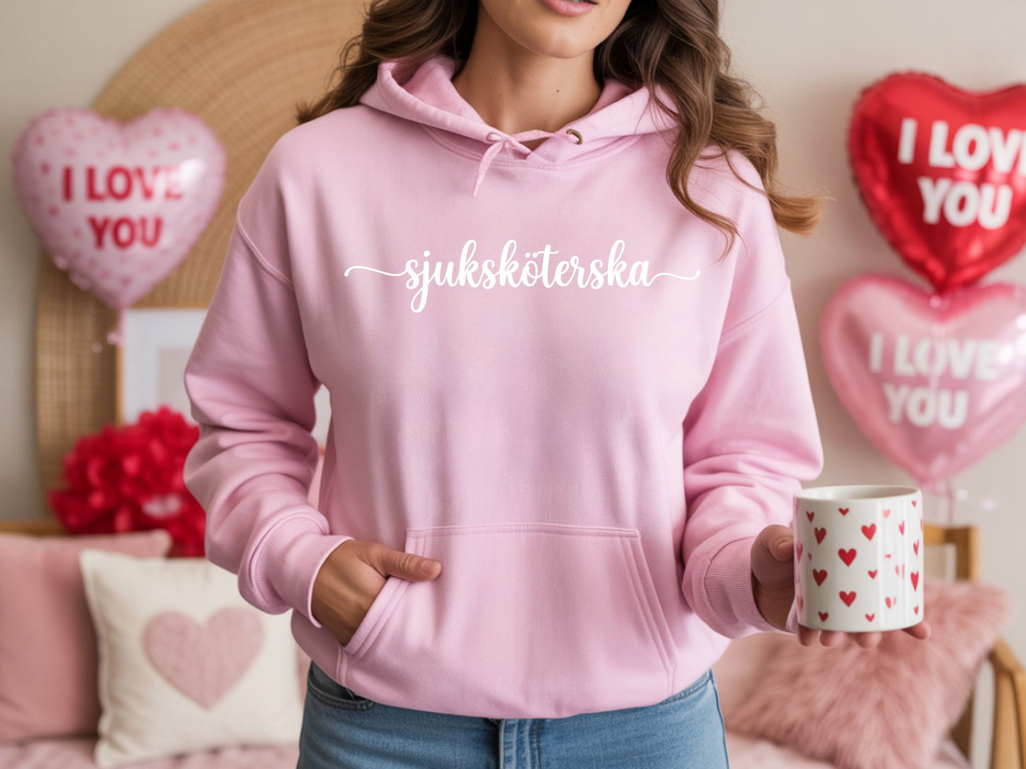 Sjuksköterska Luvtröja | Unisex Premium Pullover Hoodie