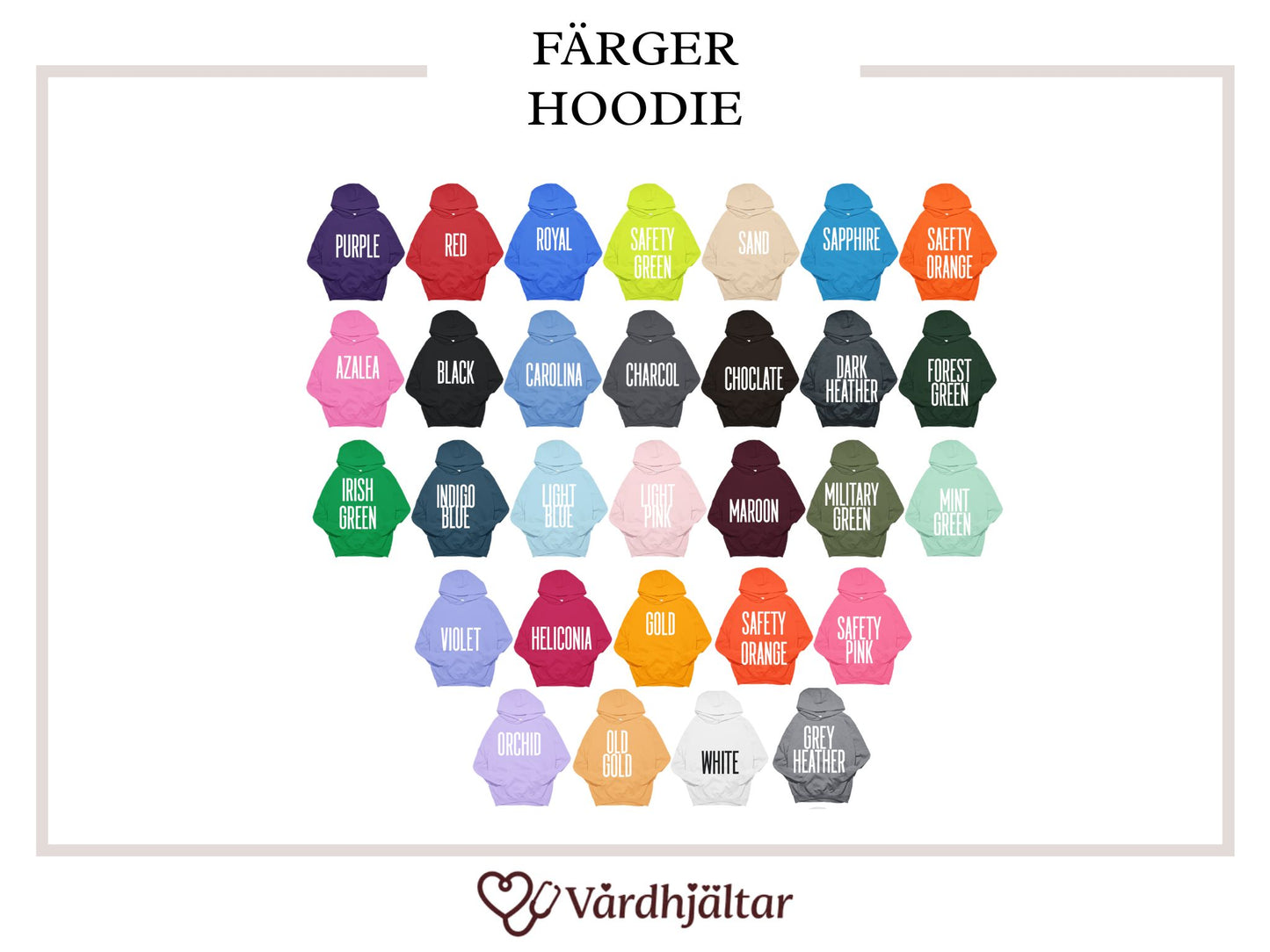 Undersköterska Luvtröja | USK Prylar | Unisex Premium Pullover Hoodie