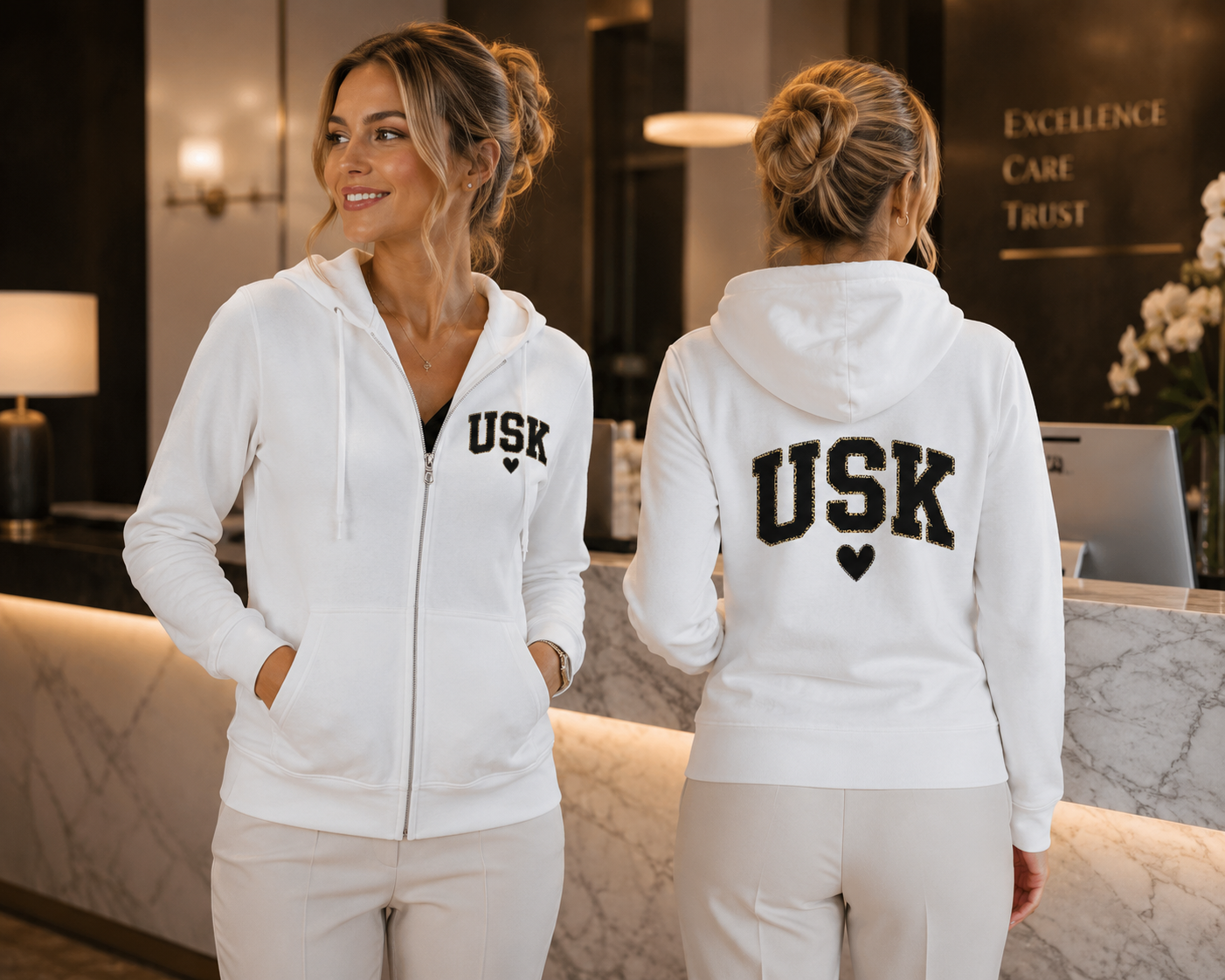Undersköterska Munkjacka | Unisex hoodie med dragkedja