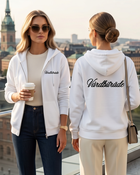 Vårdbiträde Ziptröja med dragkedja | Ekologisk Bomull  | Unisex