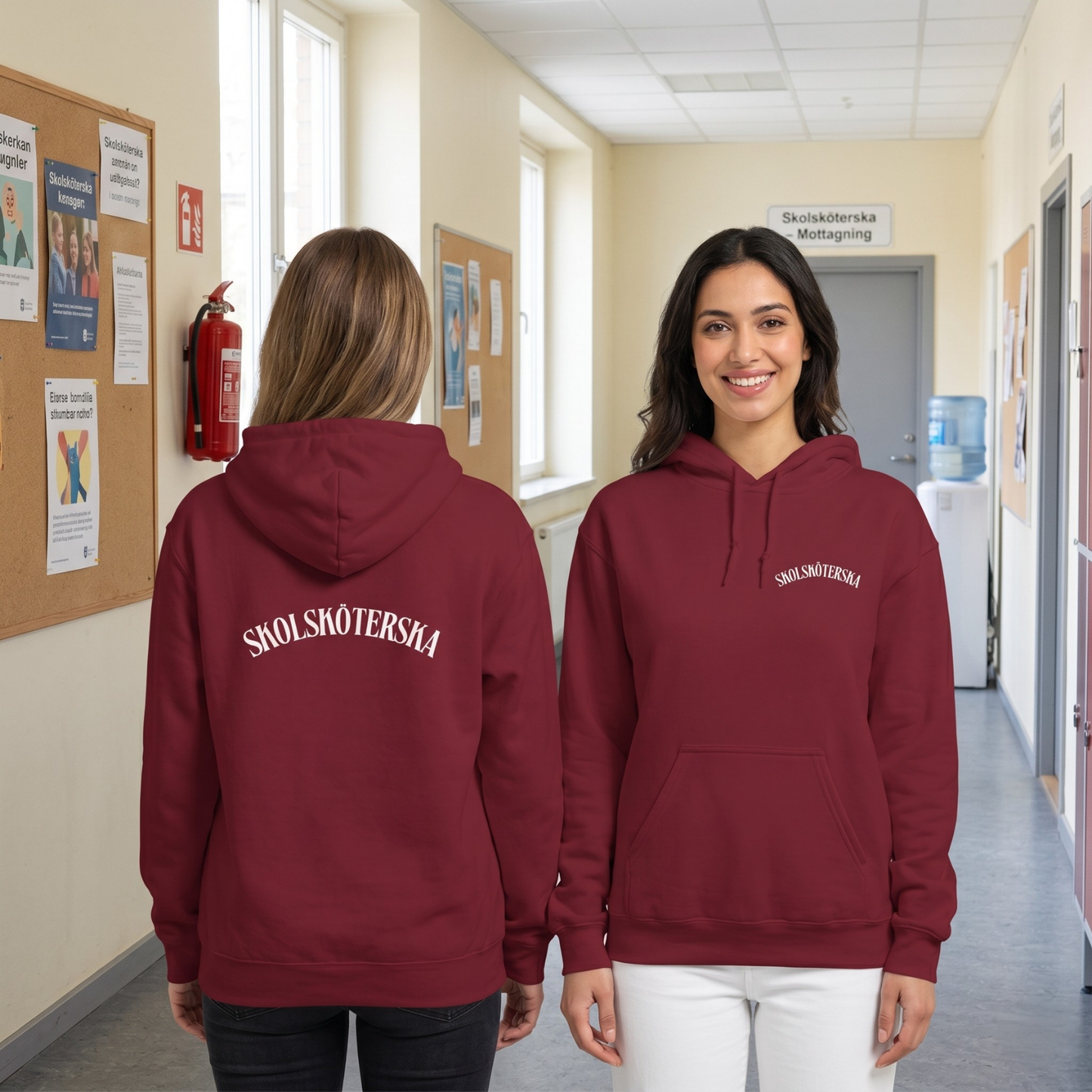 Skolsköterska Luvtröja | Unisex Premium Pullover Hoodie